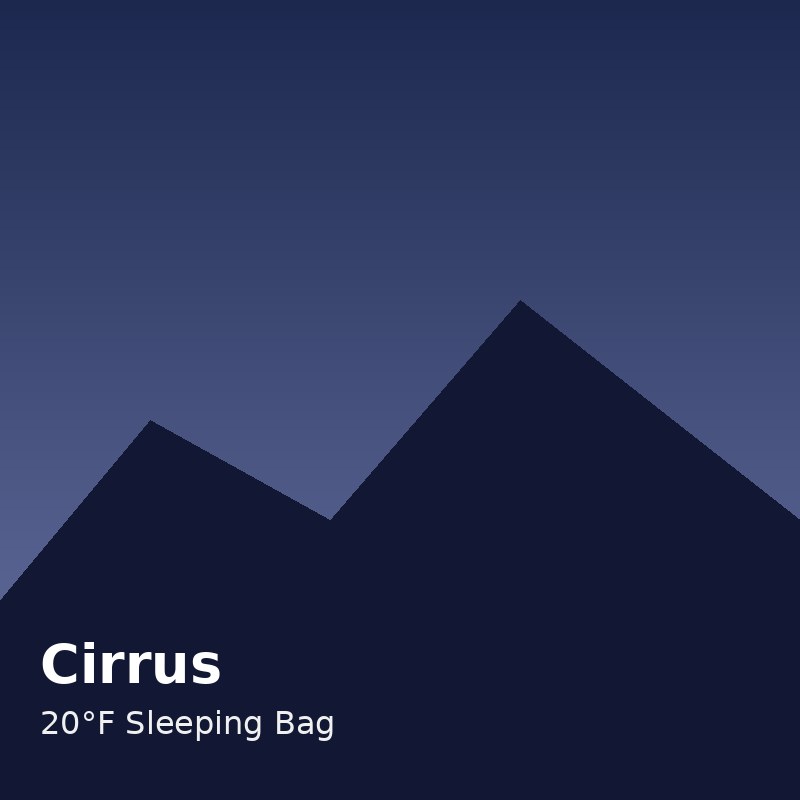 Cirrus 20°F Down Sleeping Bag